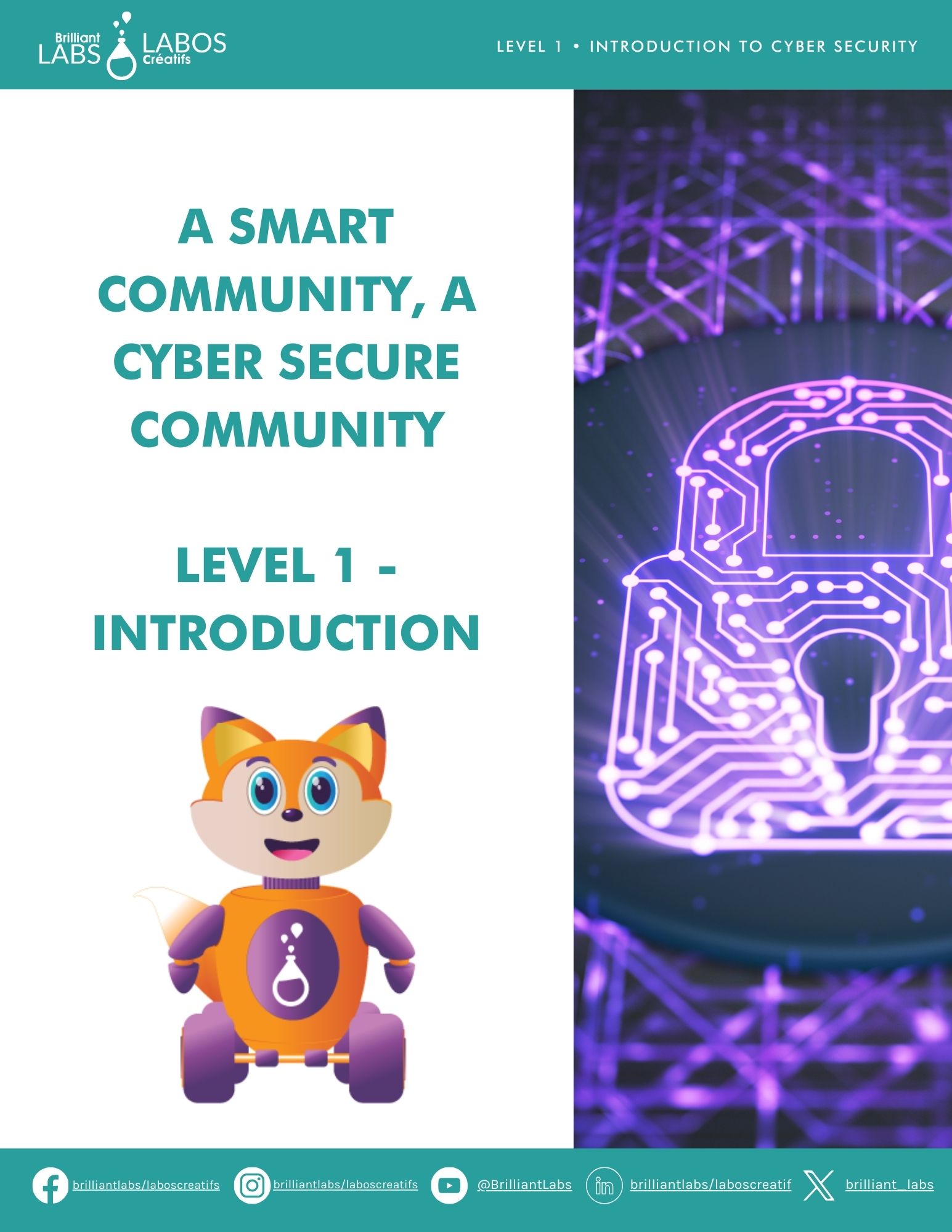 Thumbnail image for the cybersecurity level 1 teachers guide document